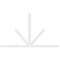 Ekena Millwork Saratoga Architectural Grade PVC Gable Bracket, 108"W x 63"H x 2"D x 4"F, 14/12 Pitch GBP108X63X0204SAR00 - alternate 2